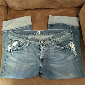 7 for all man kind jean capris.