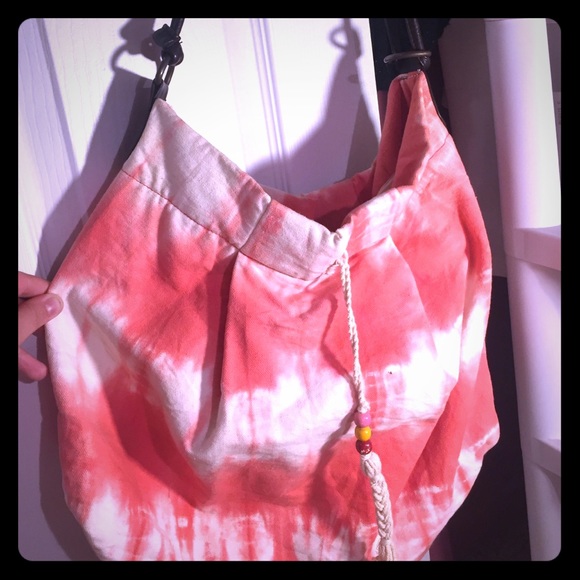 Pink tye dye bag