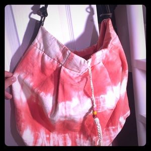 Pink tye dye bag