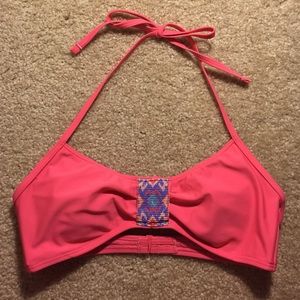 Aerie pink bikini top
