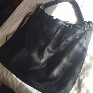 Lucky brand black leather purse