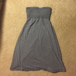 Strapless grey American eagle dress