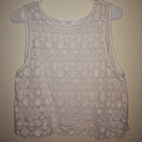 White Laced Top
