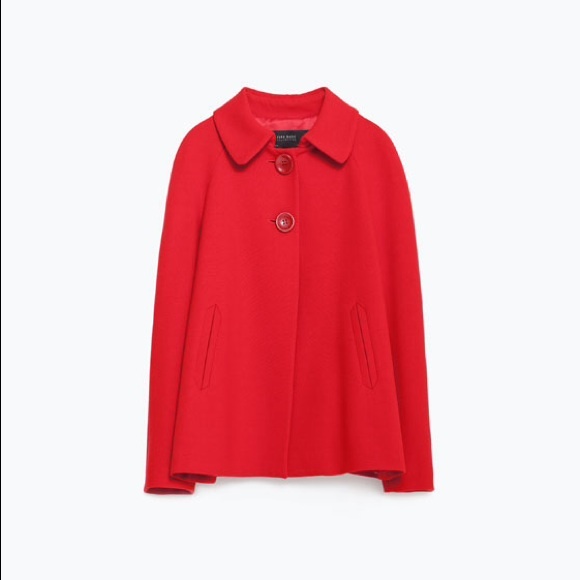 Zara Red Blazer Jacket Coat seen on Kate Middleton - Picture 4 of 4