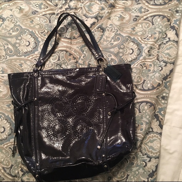 Nwot COACH AUDREY Patent Leather Cinch bag