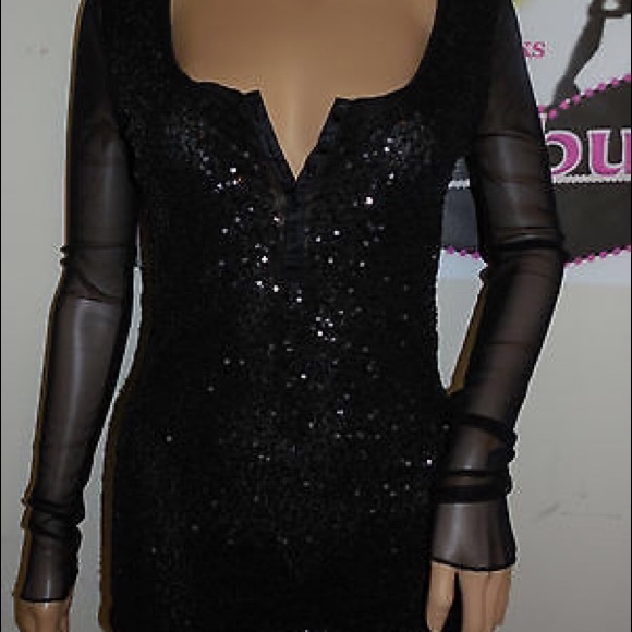Black Sequined Ralph Lauren Top