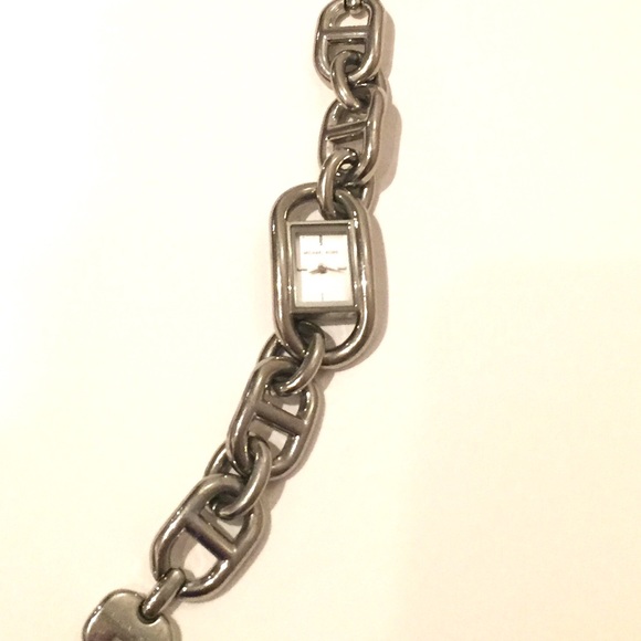 Michael Kors chain link silver watch