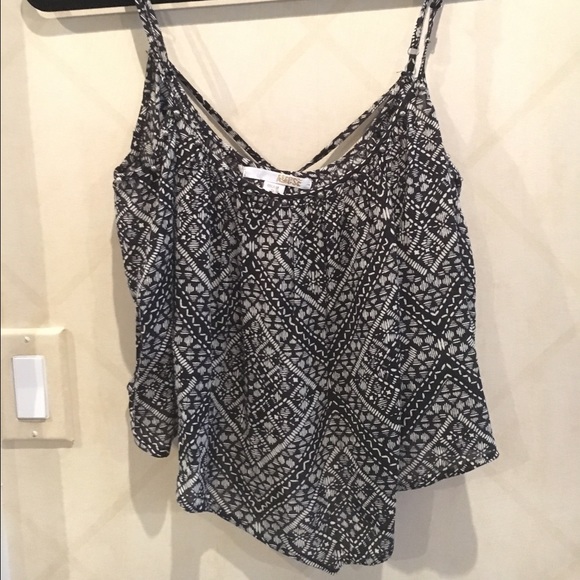 Black and White Amuse Society Tank Top