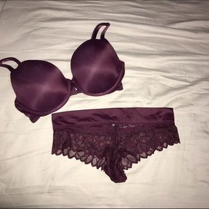 VS Pink bra and Panty set 34D/S