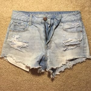 American Eagle high wasted jean shorts