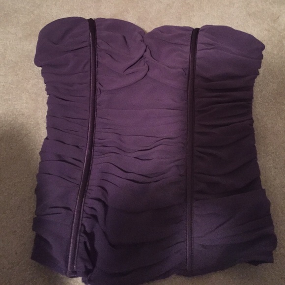 Eggplant colored corset Sexy top, size medium,