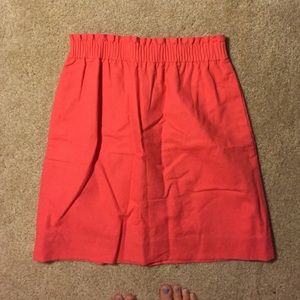 Jcrew cotton knee length skirt