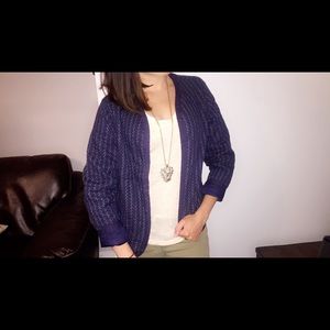 Open-Front Quilted Jacket