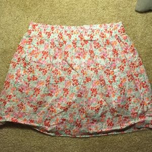 Jcrew floral skirt