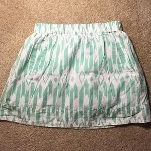 Jcrew printed skirt