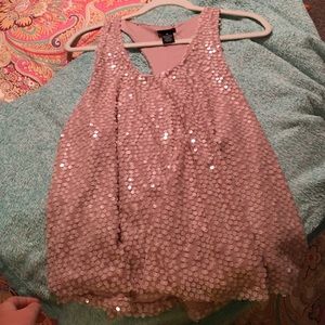 Sequin tank top