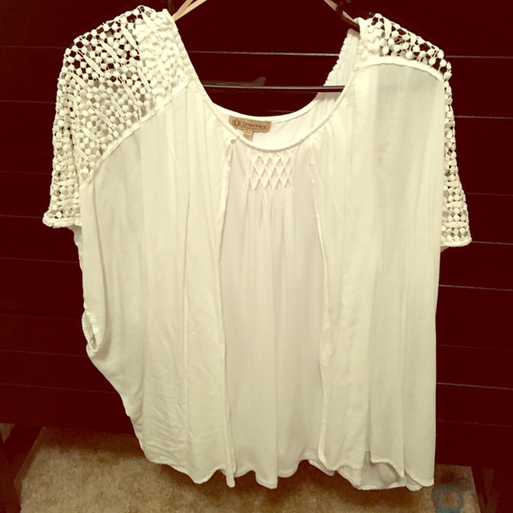 White flowy shirt