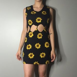 Floral Cutout Dress