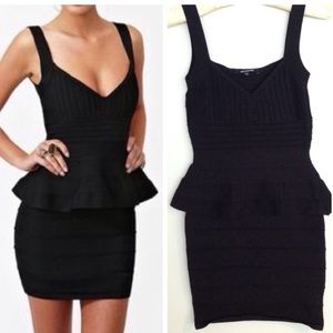 Wow Couture Peplum Bandage Dress