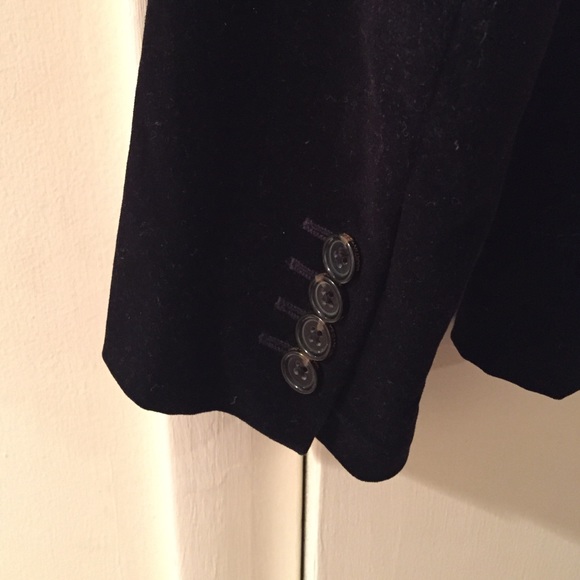 Navy Velvet Blazer - Picture 4 of 4