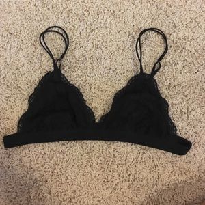 Urban Outfitters Black Lace Bralette