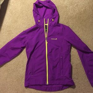 Purple wind breaker jacket