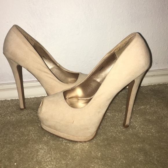 Nude high heels