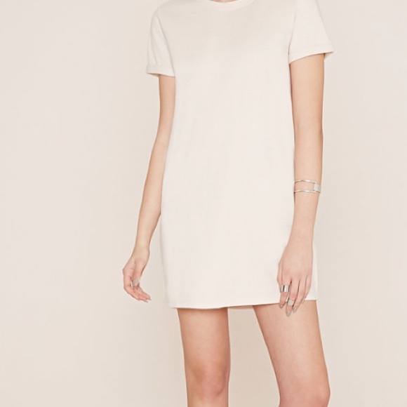 Beige Forever 21 T-Shirt Dress