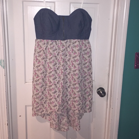 Floral hi-low dress