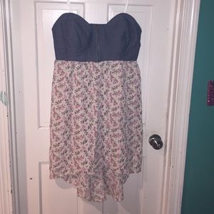 Floral hi-low dress