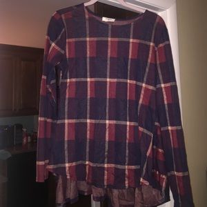 plaid long sleeve shirt!