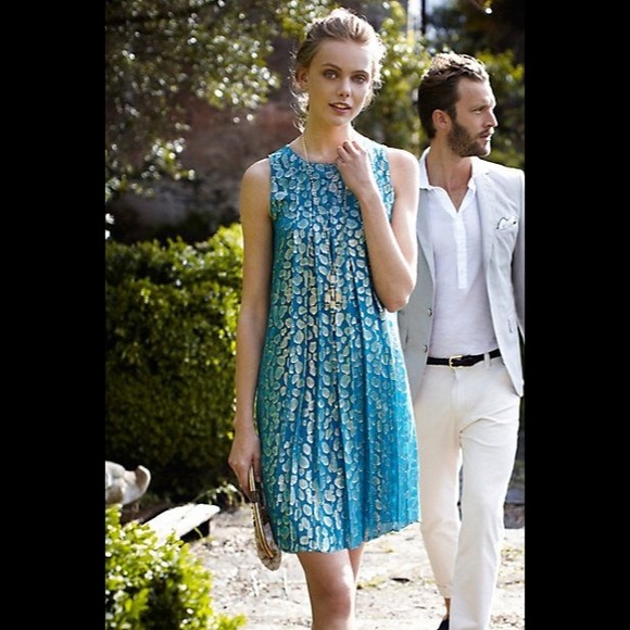 Anthropologie Shimmer Spot Dress