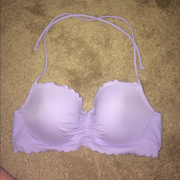 Scalloped VS lavender  Bikini top