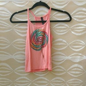 Pink High Neck Top