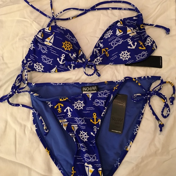 Ingear nautical bikini NWT