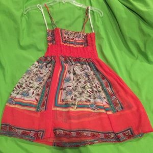 Boutique Pink Patterned Tank Top. Sz: Large