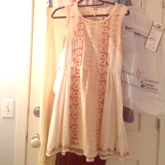 Free people mini dress with cut out detailing