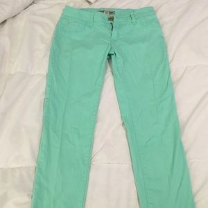 Charlotte Russe Refuge Aqua Pants