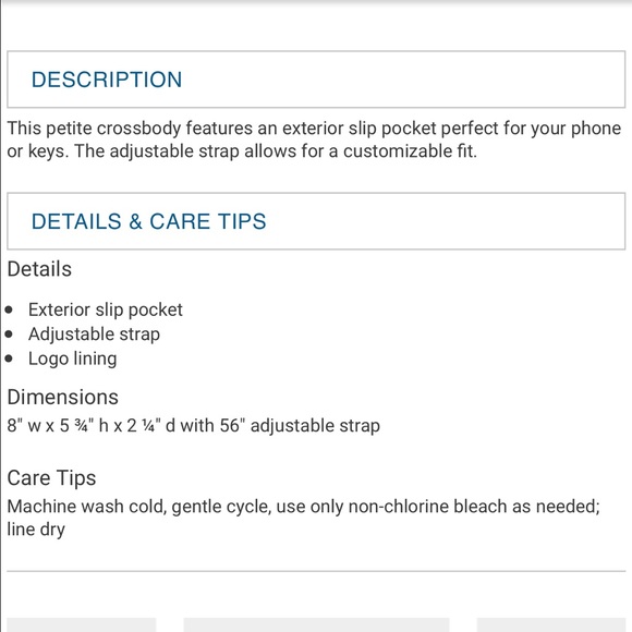 Vera Bradley Little Crossbody - Picture 4 of 4
