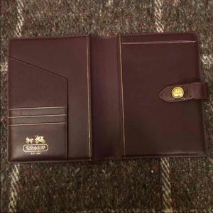 RARE Leather Coach Notebook