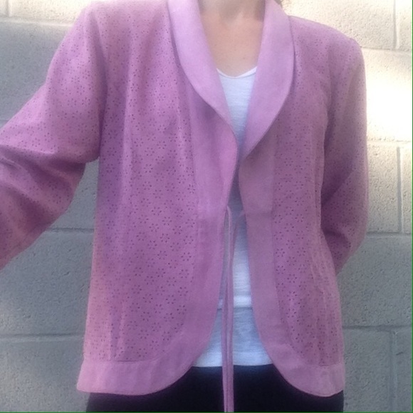Jackets & Blazers - Dusty Purple Suede Wrap