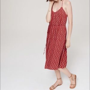Loft French Strappy Midi Dress