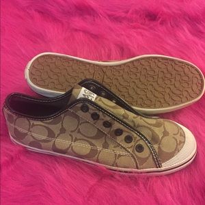 LIKE NEW Coach slide-on sneakers