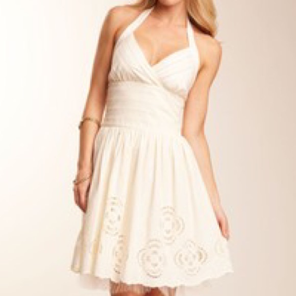 NWT Jessica Simpson halter summer dress in cream
