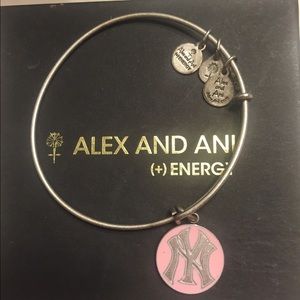 Alex & Ani Yankees pink bracelet