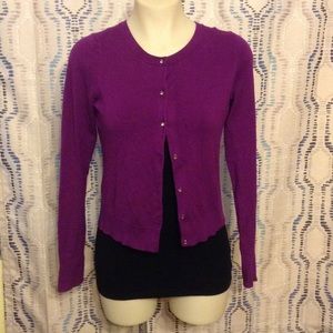 Express purple cardigan