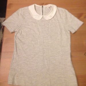 Jcrew factory Peter Pan collar ss sweater
