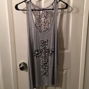 Grey cross tank