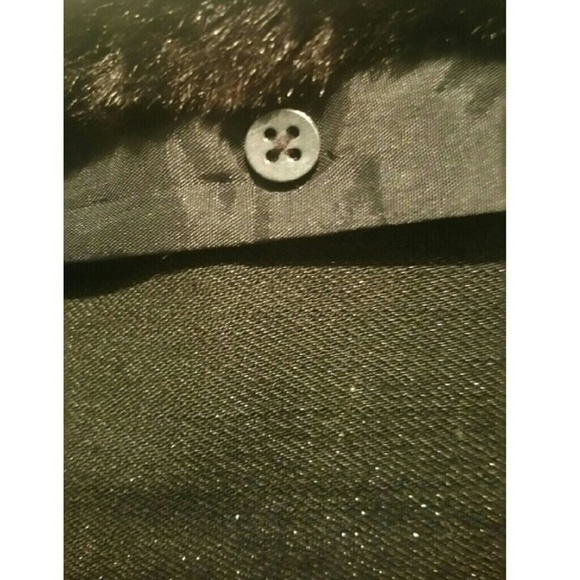 Ralph Lauren Shimmering Black Jacket with Fur - Picture 4 of 4