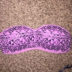Victoria secret pink and black bandeau